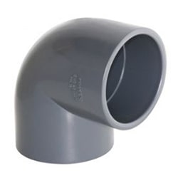 U-PVC Luk 90º PN16